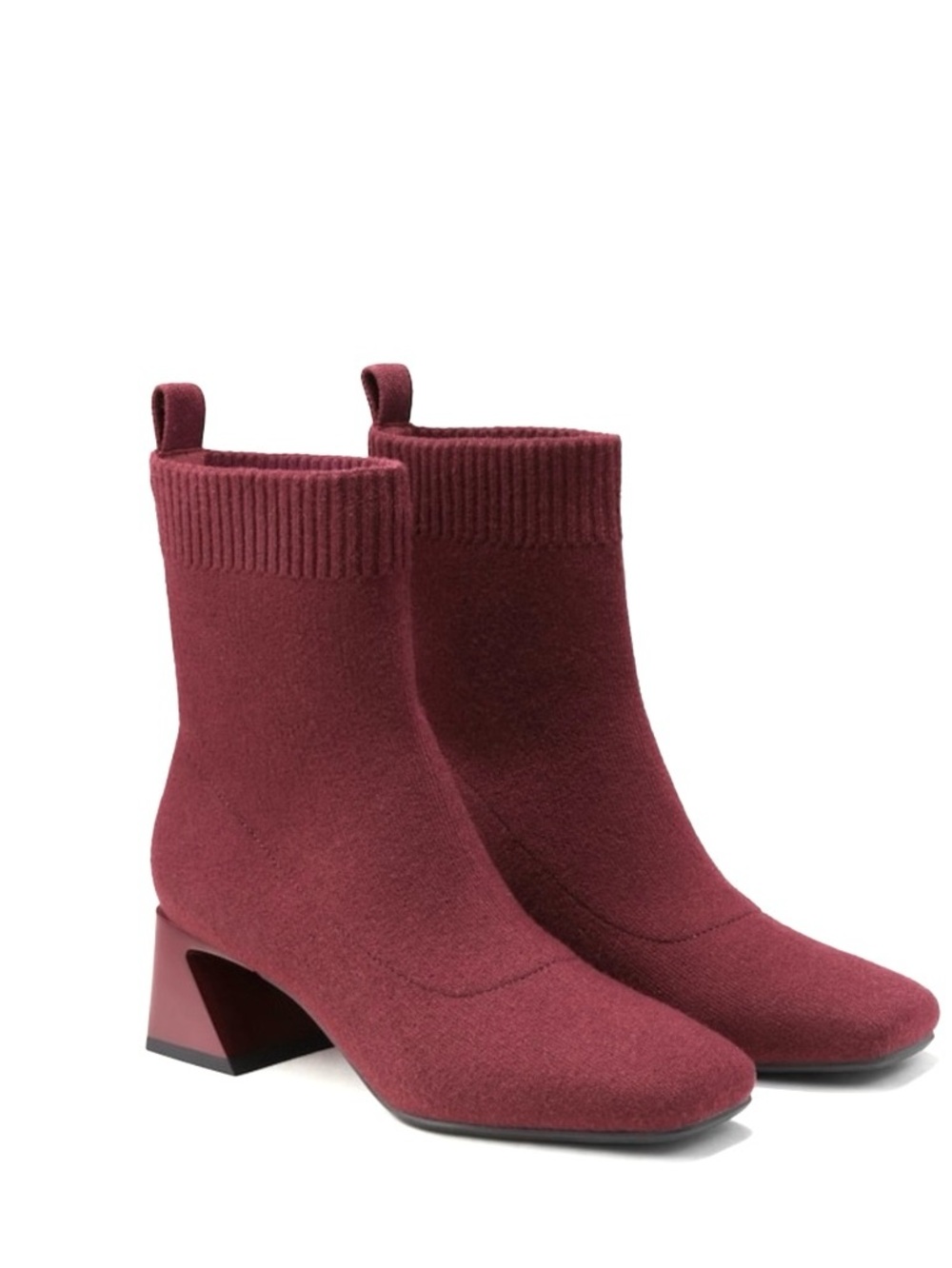 VIVAIA Regina Pro Chunky Heel Stretch Booties (Sz 36.5)